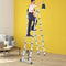 1.6M+1.6M Telescopic Aluminium Multipurpose Ladder Extension Alloy Extendable Step