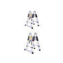 1.6M+1.6M Telescopic Aluminium Multipurpose Ladder Extension Alloy Extendable Step