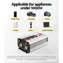 Giantz 1000W Puresine Wave DC-AC Power Inverter