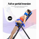 Everfit Gravity Inversion Table Foldable Stretcher Inverter Home Gym Fitness