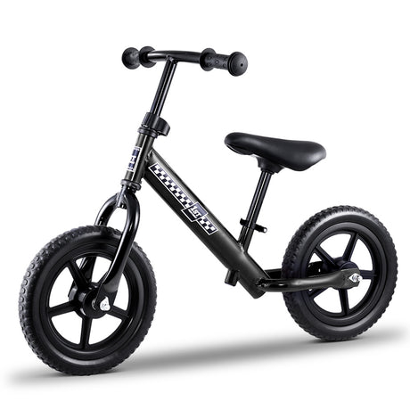 Kids Balance Bike Ride On Toys Puch Bicycle Wheels Toddler Baby 12 Bikes Black
