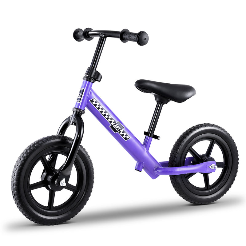 Kids Balance Bike Ride On Toys Puch Bicycle Wheels Toddler Baby 12 Bikes Purple"