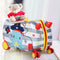 BoPeep Kids Ride On Suitcase Children Travel Luggage Carry Bag Trolley Octopus