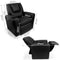 Keezi Kids Recliner Chair Black PU Leather Sofa Lounge Couch Children Armchair