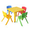 Keezi 5 Piece Kids Table and Chair Set - Yellow