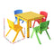 Keezi 5 Piece Kids Table and Chair Set - Yellow