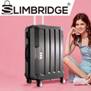 24" Check In Luggage Hard side Lightweight Travel Cabin Suitcase TSA Lock Grey