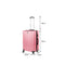 20" Slimbridge Luggage Suitcase Code Lock Hard Shell Travel Carry Bag Trolley