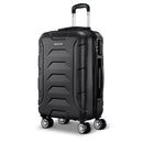 Wanderlite 20 Luggage Sets Suitcase Trolley Travel Hard Case Lightweight Black"