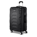 Wanderlite 28 Luggage Sets Suitcase Trolley Travel Hard Case Lightweight Black"