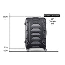 Wanderlite 28 Luggage Sets Suitcase Trolley Travel Hard Case Lightweight Black"