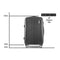 Wanderlite 28inch Lightweight Hard Suit Case Luggage Black
