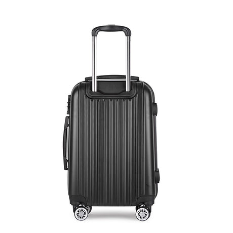 Wanderlite 28inch Lightweight Hard Suit Case Luggage Black