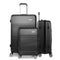 Wanderlite 3pc Luggage Trolley Set Suitcase Travel TSA Hard Case Black