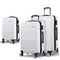 Wanderlite 3 Piece Lightweight Hard Suit Case Luggage White