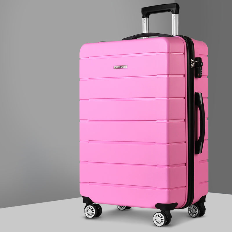 Wanderlite 28" Suitcase Luggage Pink