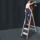 5 Step Ladder Multi-Purpose Folding Aluminium Lightweight Non Slip Platform