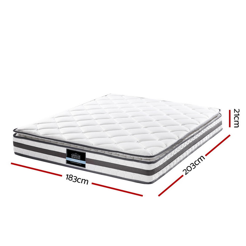 Giselle Bedding Normay Bonnell Spring Mattress 21cm Thick – King