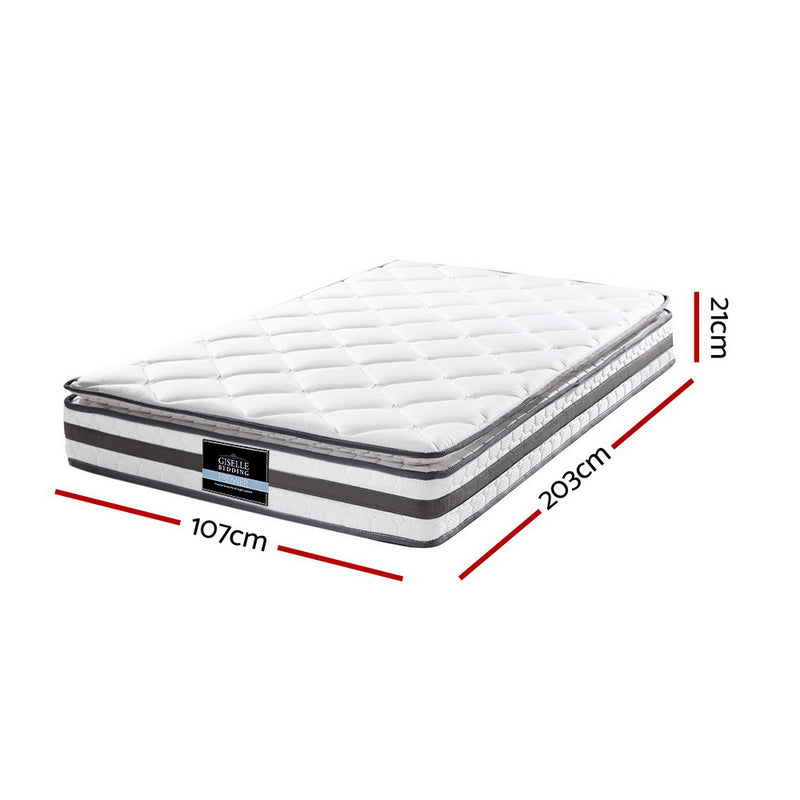 Giselle Bedding Normay Bonnell Spring Mattress 21cm Thick – King Single