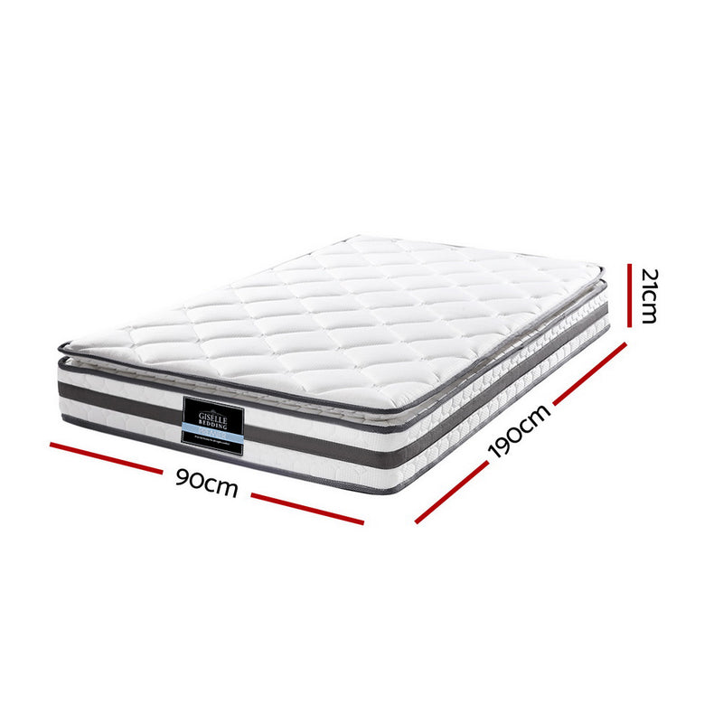 Giselle Bedding Normay Bonnell Spring Mattress 21cm Thick – Single