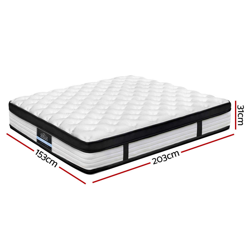 Giselle Bedding Devon Euro Top Pocket Spring Mattress 31cm Thick – Queen