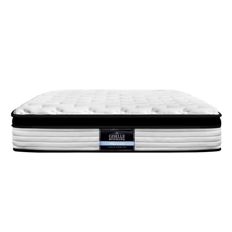 Giselle Bedding Devon Euro Top Pocket Spring Mattress 31cm Thick – Queen