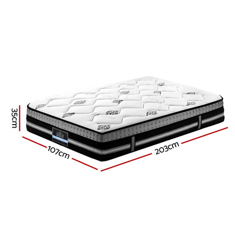 Giselle Bedding Galaxy Euro Top Cool Gel Pocket Spring Mattress 35cm Thick – King Single