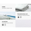 Giselle Bedding Cool Gel Memory Foam Mattress Topper Bamboo Cover 5CM Double