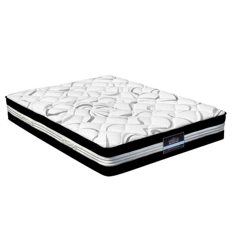 Giselle Bedding Mykonos Euro Top Pocket Spring Mattress 30cm Thick – Double