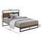 Artiss Metal Bed Frame King Single Size Mattress Base Platform Foundation Dane