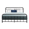 Artiss LEO Metal Bed Frame - Queen (Black)