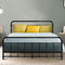 Artiss LEO Metal Bed Frame - Queen (Black)