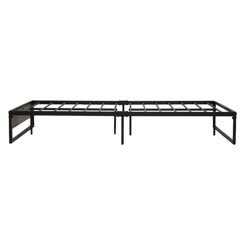 Artiss Metal Bed Frame King Single Size Mattress Base Platform Wooden Black OSLO