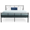 Metal Bed Frame Queen Size Platform Foundation Mattress Base SOL Black
