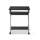 Artiss Metal Pull Out Table Desk - Black