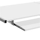 Artiss Corner Metal Pull Out Table Desk - White