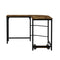 Artiss Corner Computer Desk L-Shaped Student Home Office Study Table Brown