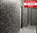3D Wallpaper Tiles 70 x 77cm Stone Brick 10pcs