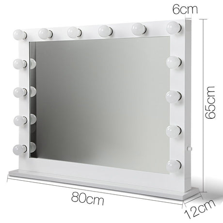 Embellir Make Up Mirror with LED Lights - White