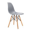 Artiss 4x Retro Replica Eames Dining DSW Chairs Kitchen Cafe Beech Wood Legs Grey