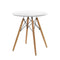 Artiss Replica Eames DSW Eiffel Dining Table Kithcen Cafe 4 Seater Timber Round White