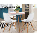 Artiss Replica Eames DSW Eiffel Dining Table Kithcen Cafe 4 Seater Timber Round White