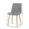 Artiss 4X Collins Dining Chairs - Light Grey