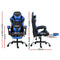 Artiss Gaming Chairs Massage Racing Recliner Leather Office Chair Footrest