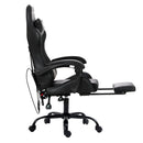 Artiss Gaming Office Chair Racing Massage Computer Seat Footrest Leather