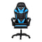 Artiss 6 Point Massage Gaming Office Chair 7 LED Footrest Cyan Blue
