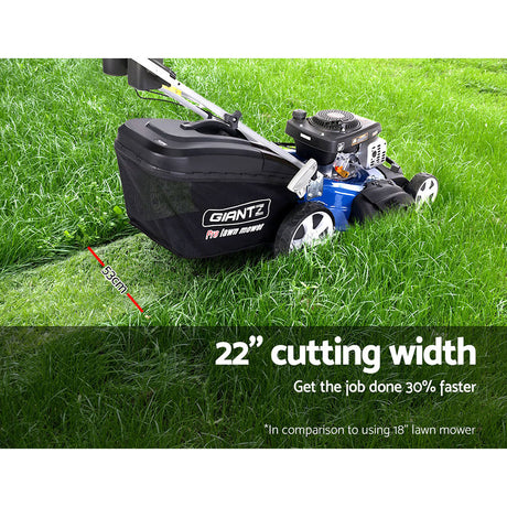 Giantz Lawn Mower Self Propelled 4 Stroke 22 220cc Petrol Mower Grass Catch