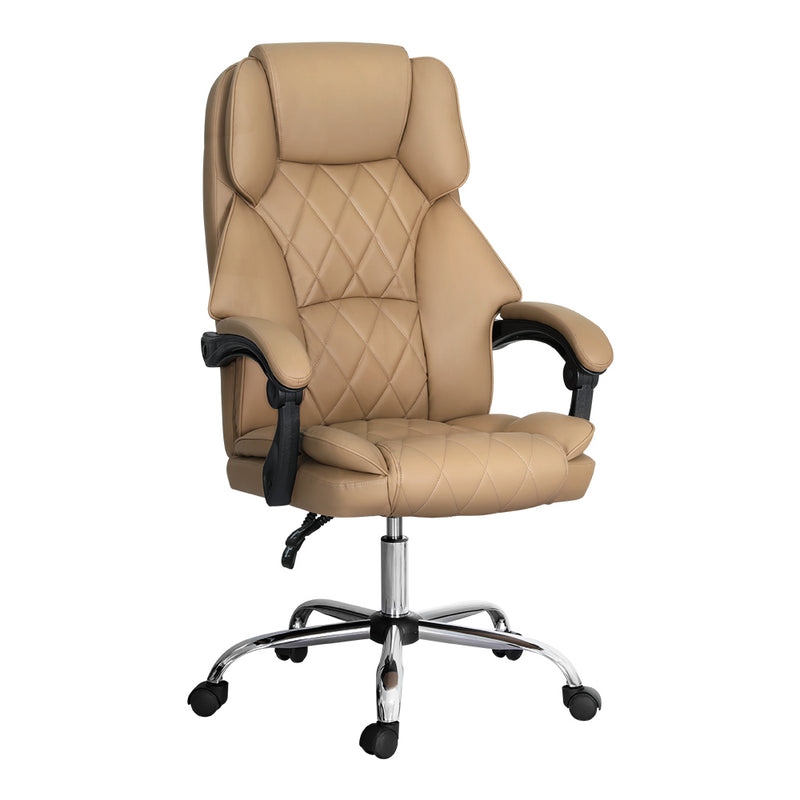 Artiss Executive Office Chair Leather Recliner Espresso