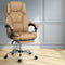 Artiss Executive Office Chair Leather Footrest Espresso