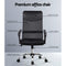 PU Leather Mesh High Back Office Chair - Black